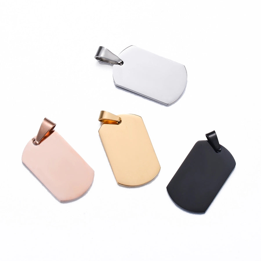 Stainless Steel Solid Color Jewelry Accessories Pendant