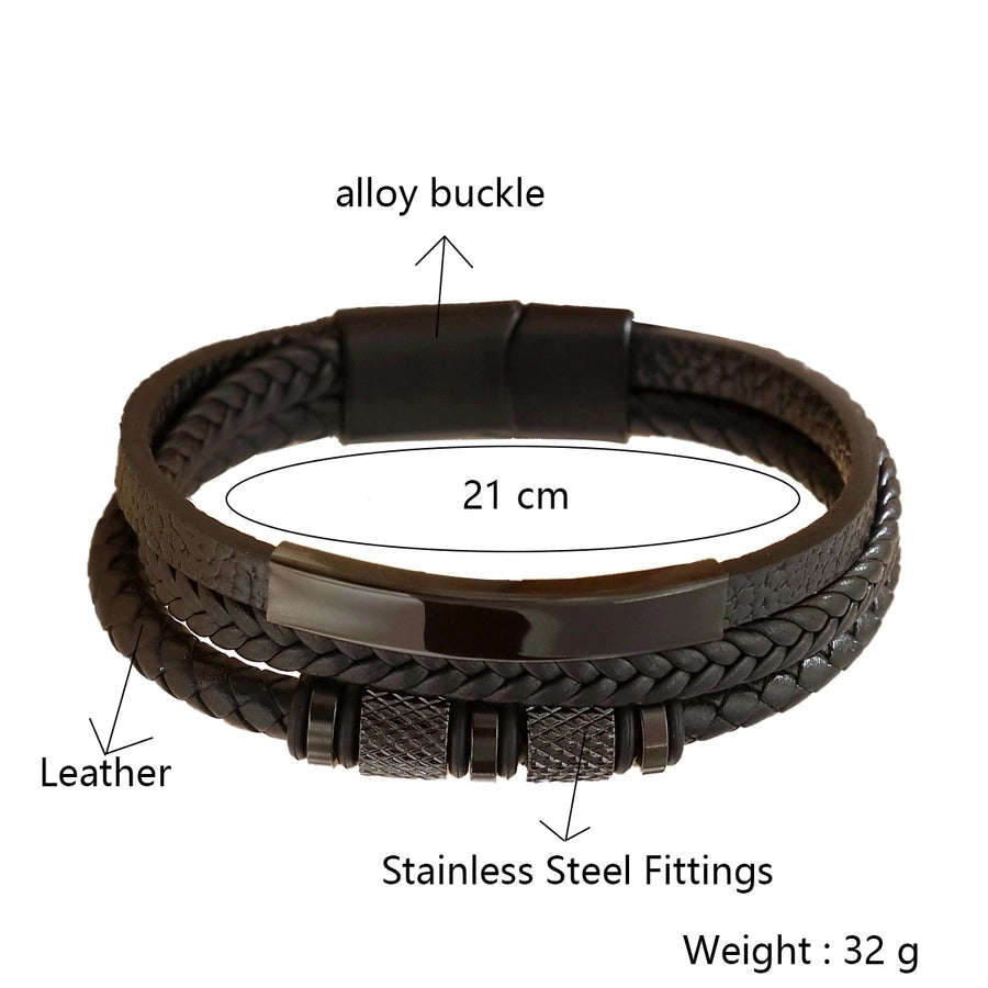 Casual Commute Cool Style Solid Color Men's Bangle