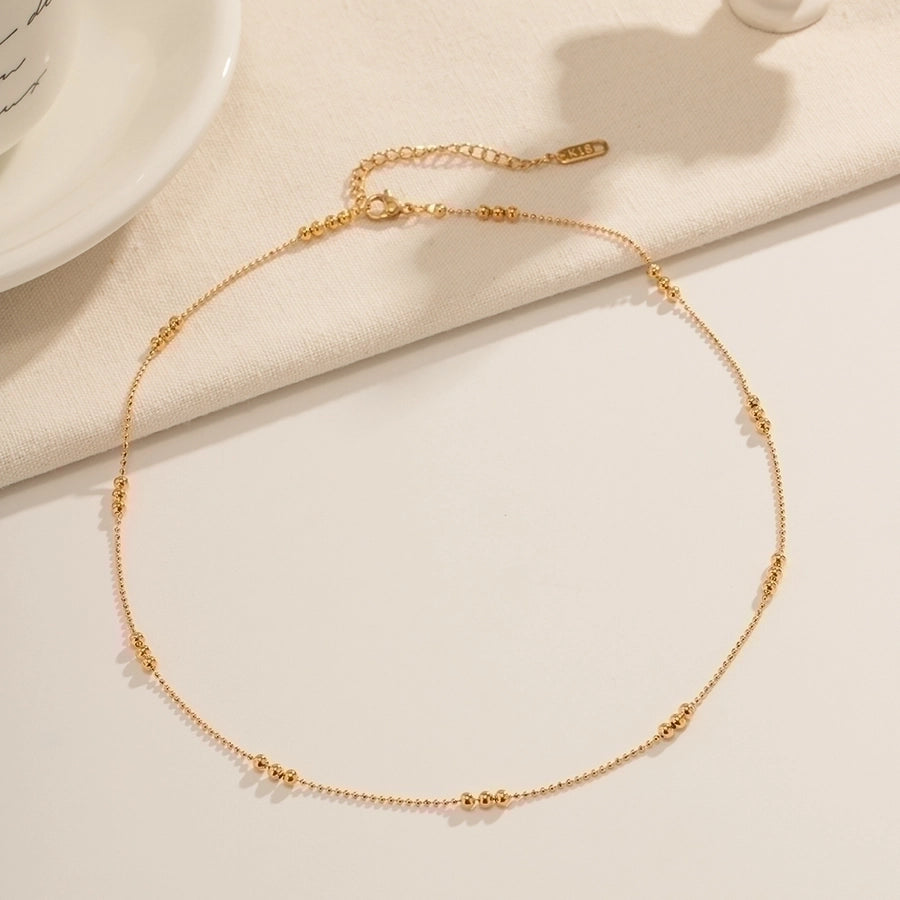 Stainless Steel 18K Gold Plated Necklace