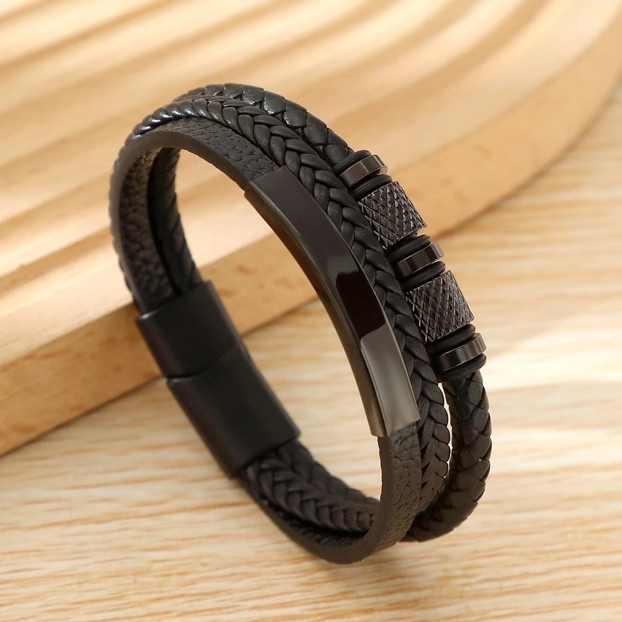 Casual Commute Cool Style Solid Color Men's Bangle