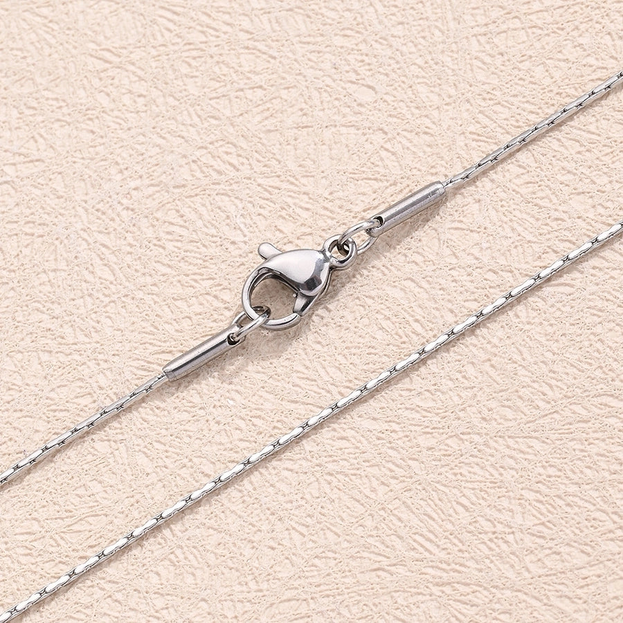Stainless Steel 18K Gold Plated Cross Hammer round Chain Cross Hammer Square Chain Polished Jewelry Accessories
