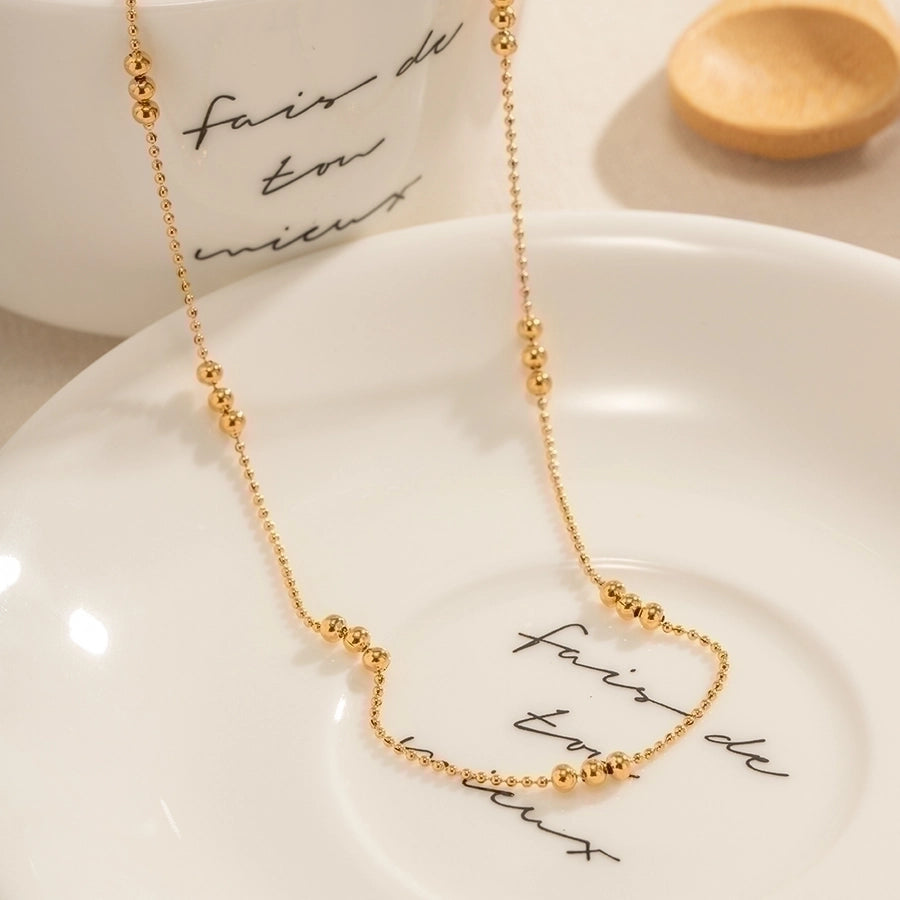 Stainless Steel 18K Gold Plated Necklace