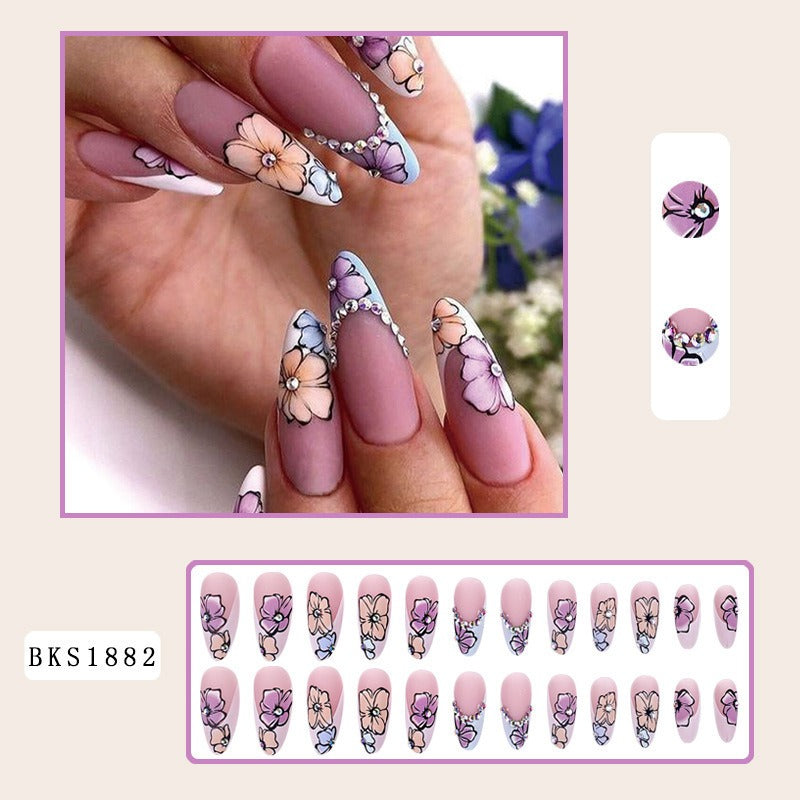 Nail Art Almond Press on