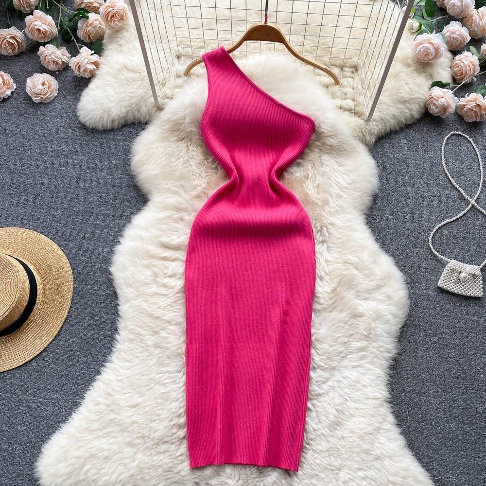Summer Women Dress Sexy One Shoulde