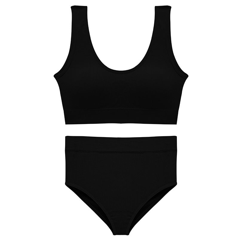 Beauty Vest With Pair Of Breasts Top Support Bra Underwear Two-Piece Set