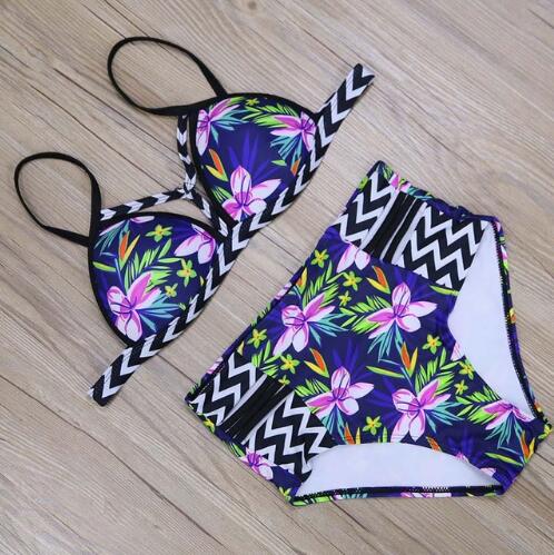 Bikinis High Waist Swimsuit Women Push Up Swimwear