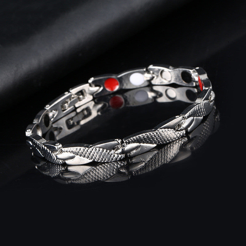 Fashion round metal men's bracelets