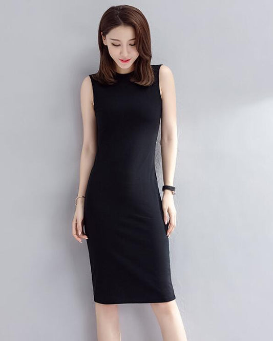 Dress Female Simple Dress Cotton