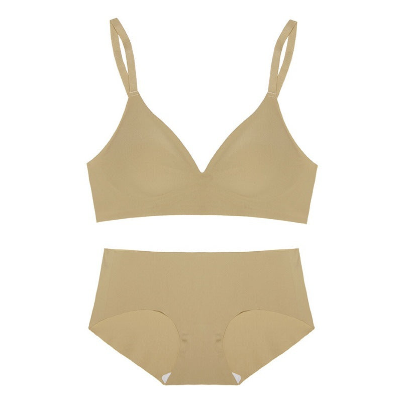 Underwear Women Show Waist Thin No Steel Ring Set