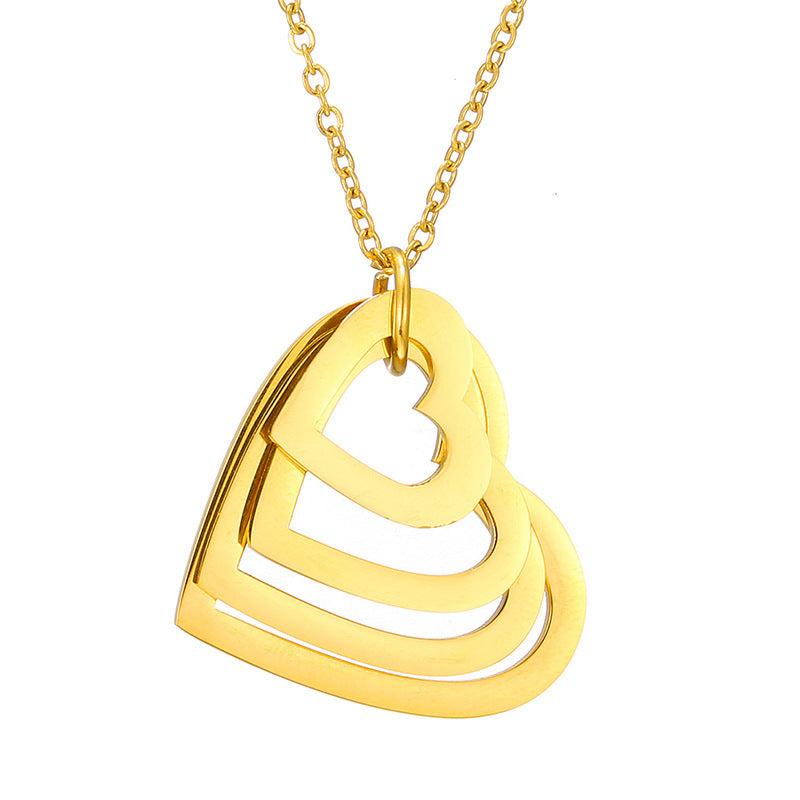 Stainless steel plating pendant necklace 1 piece