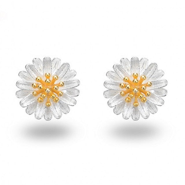 Silver Plated 925 Crystal Earrings Jewelry