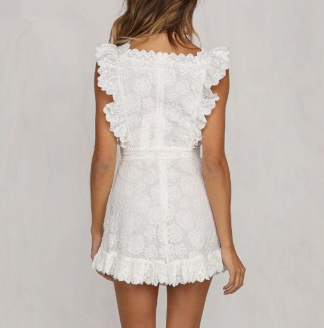 Elegant Embroidery Lace Women Dress