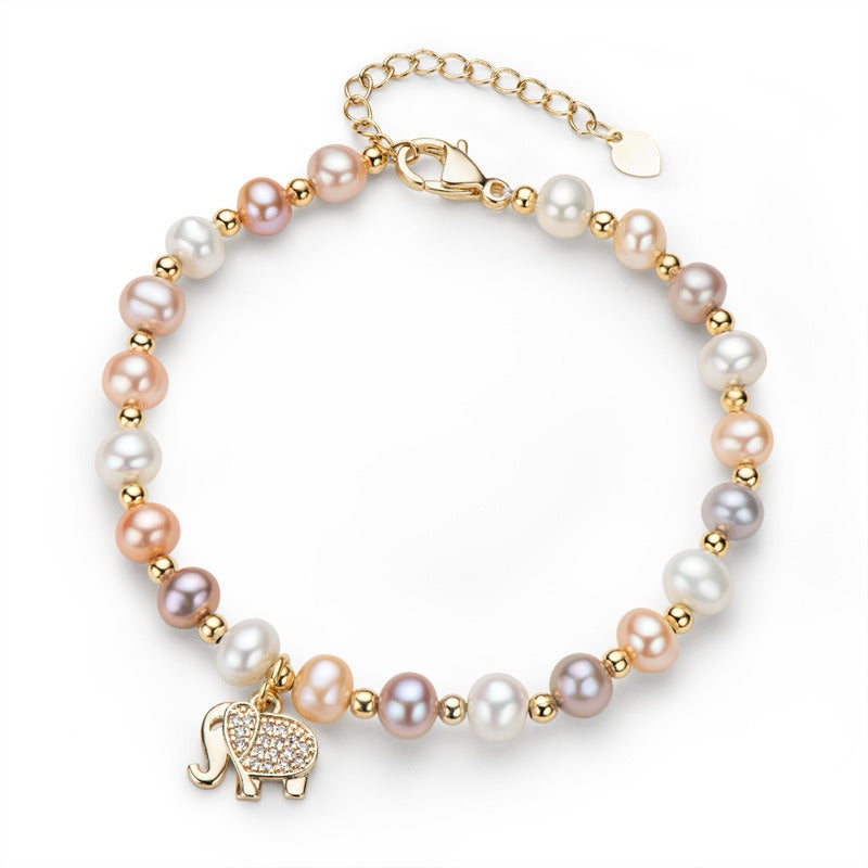 Elephant Pearl Bracelet