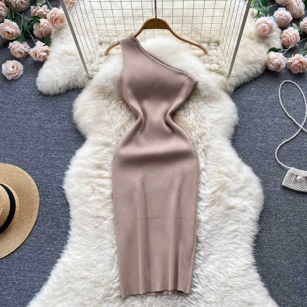 Summer Women Dress Sexy One Shoulde