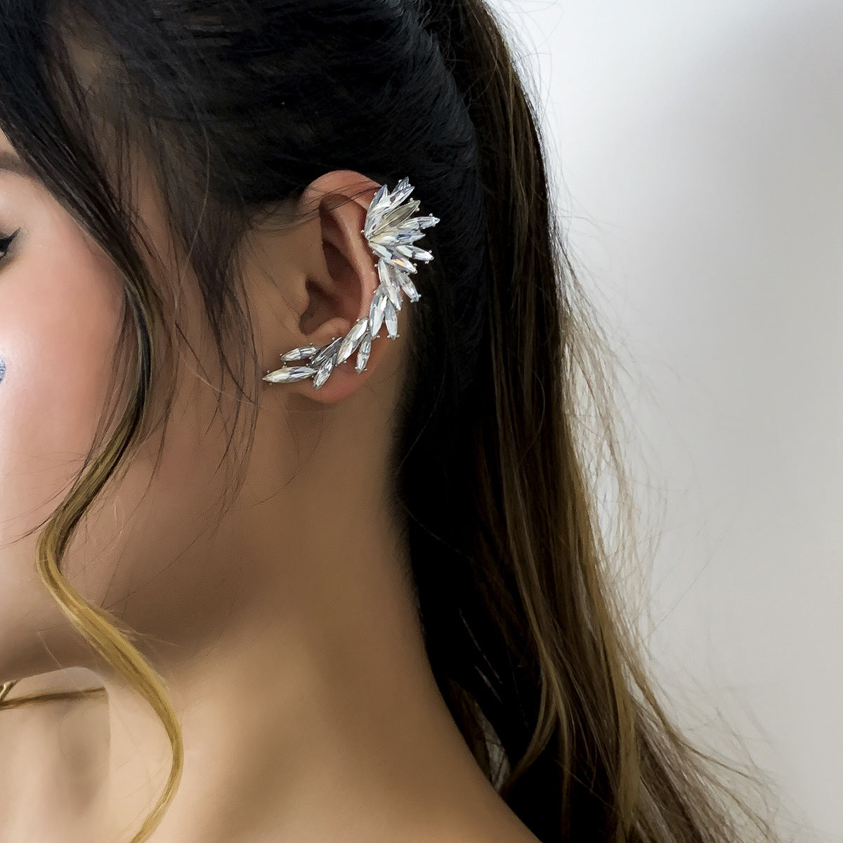 Sweet and cool versatile rhinestone outline elf