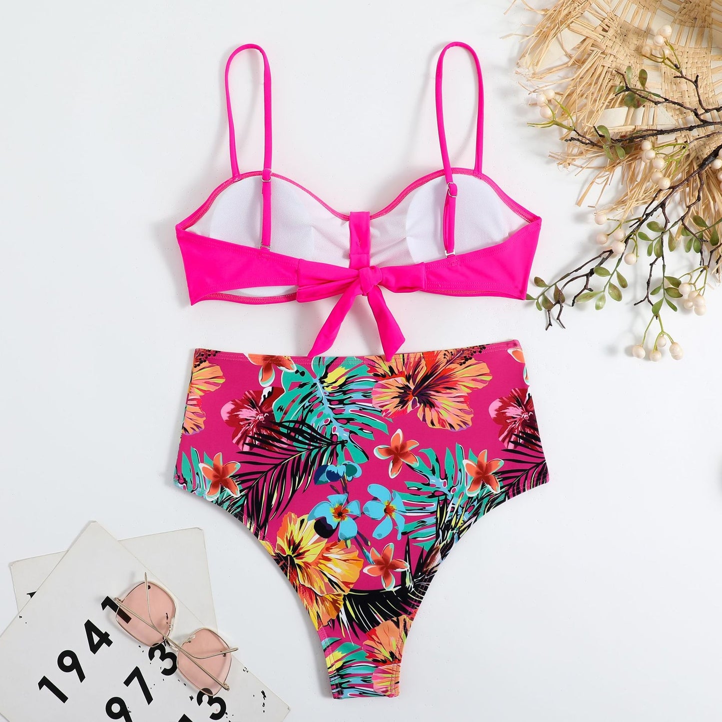New European and American High Waist Split Sexy Bikini