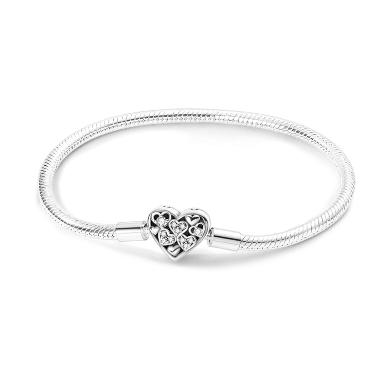 Copper Plated 925 Silver Bracelet Love