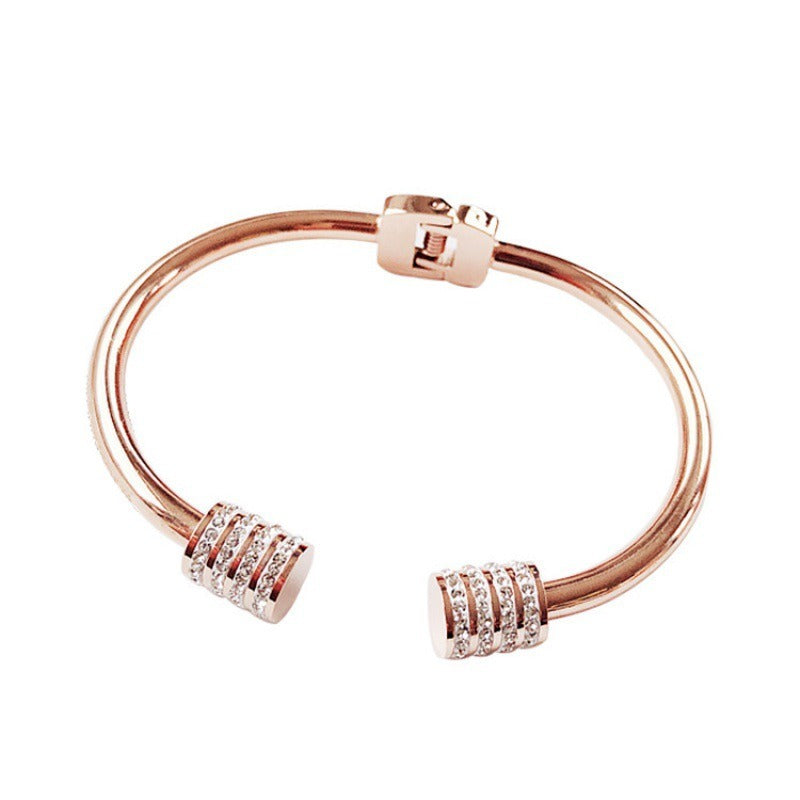 Minimalist Titanium Steel Bracelet Women's