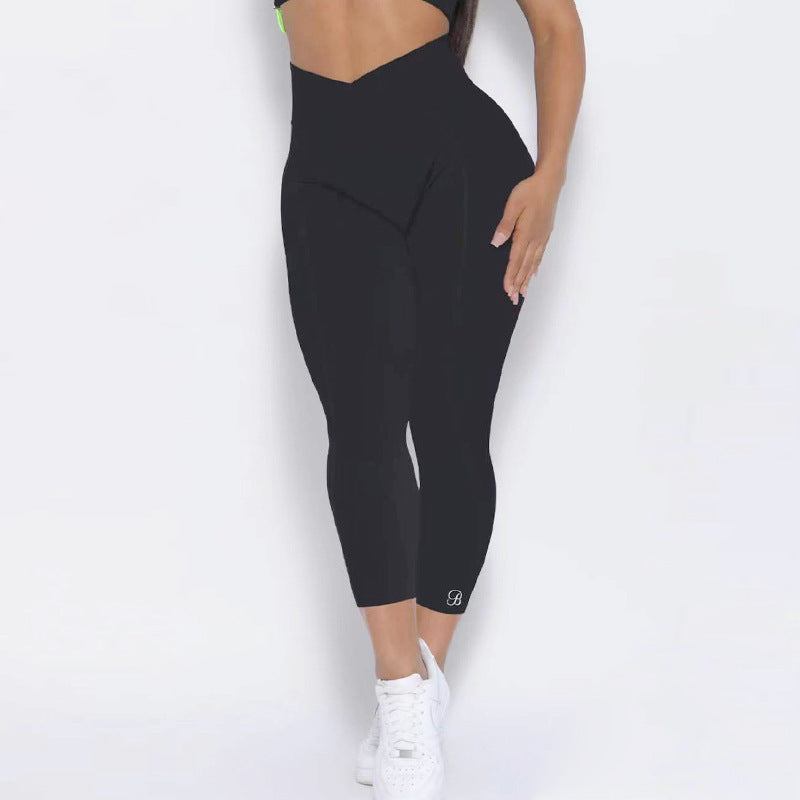 Yoga suit set, single shoulder bra, zipper, short sleeves, hip lifting shorts, long pants, fitness