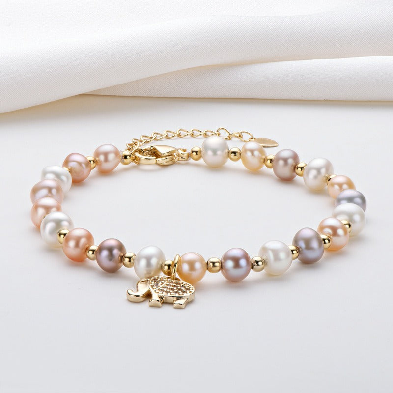 Elephant Pearl Bracelet