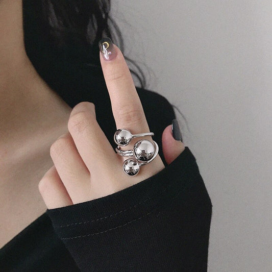 925 Sterling Silver Rings Geometric