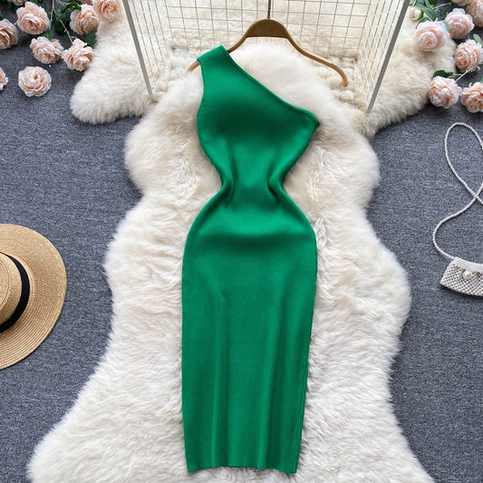 Summer Women Dress Sexy One Shoulde