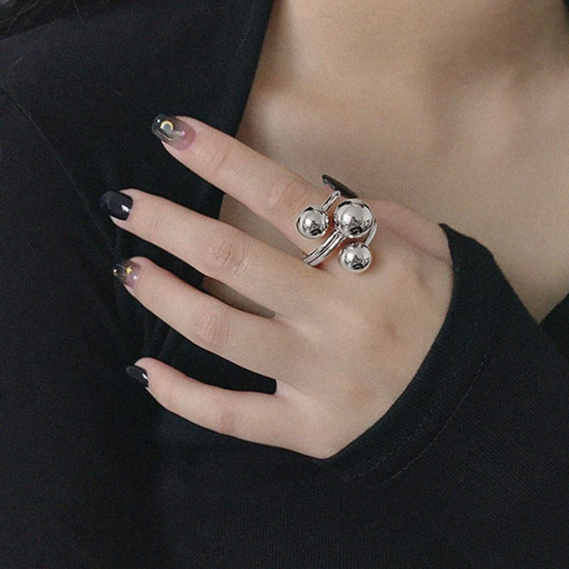 925 Sterling Silver Rings Geometric