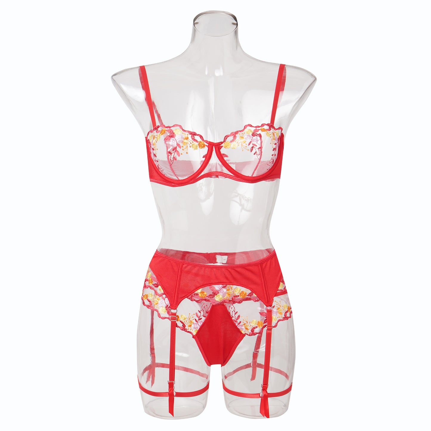 Sexy Embroidered Bra Set, Underwear, garter Belt, Sexy Underwear