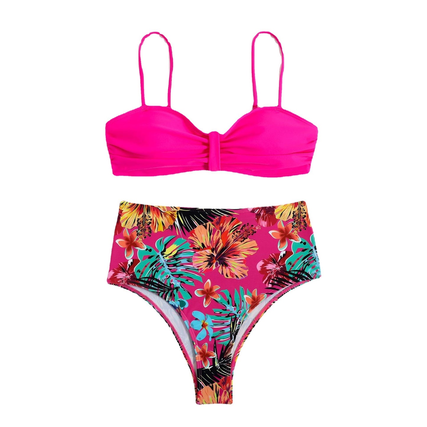 New European and American High Waist Split Sexy Bikini