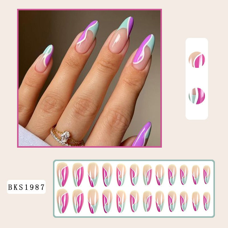 Nail Art Almond Press on