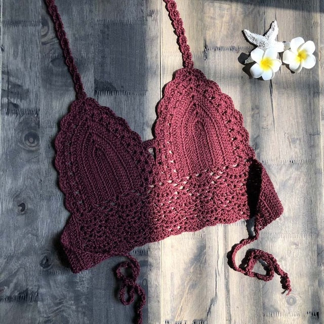 Bikini Top Sexy Swimming Bra Large Female Swimwear