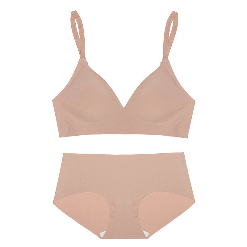 Underwear Women Show Waist Thin No Steel Ring Set