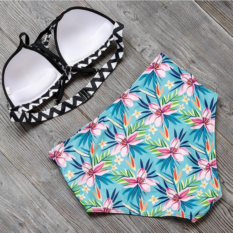 Bikinis High Waist Swimsuit Women Push Up Swimwear