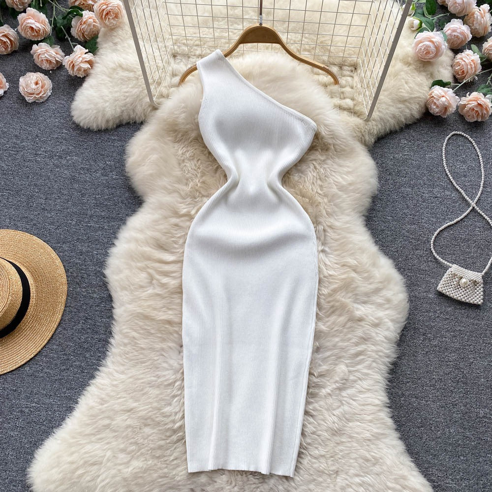 Summer Women Dress Sexy One Shoulde