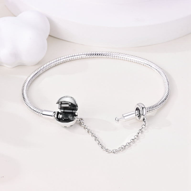 White copper plated 925 silver Panjia DIY pendant beads for making snake bone chains