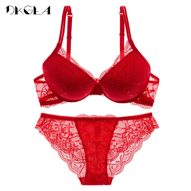 Set Lace Lingerie ABC Cup Push up Bra Sets