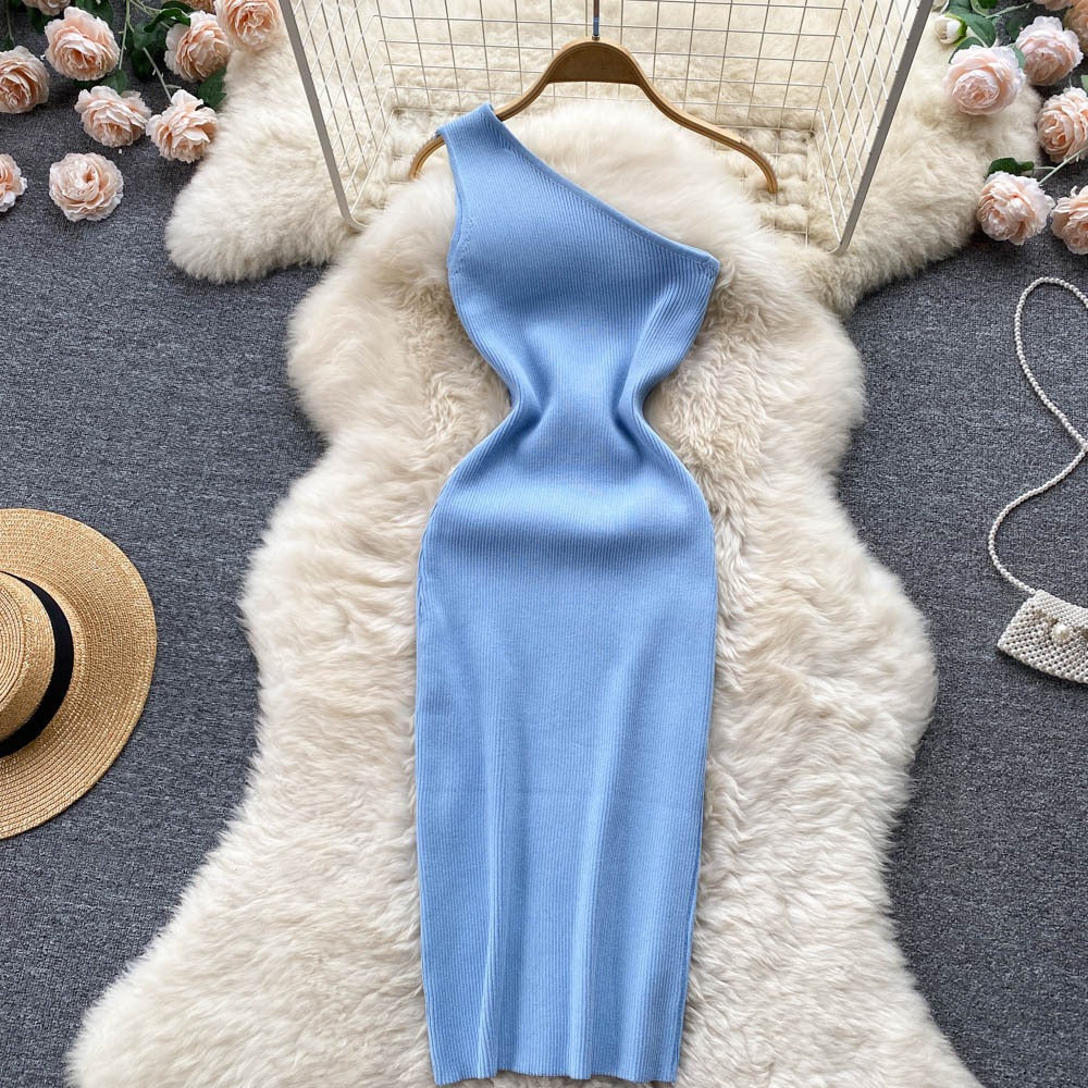 Summer Women Dress Sexy One Shoulde