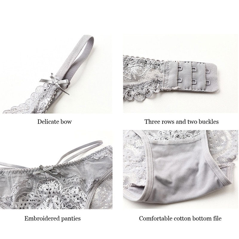 Set Women Bra Push Up Brassiere Cotton