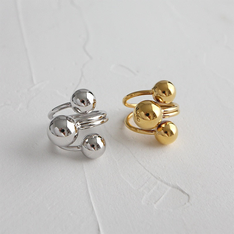 925 Sterling Silver Rings Geometric