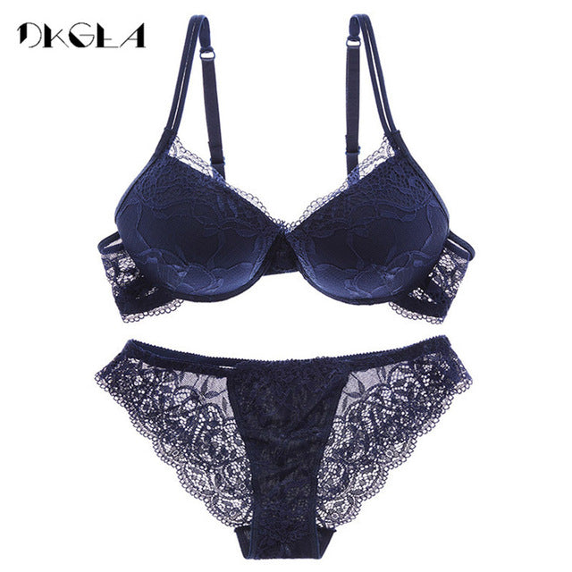 Set Lace Lingerie ABC Cup Push up Bra Sets