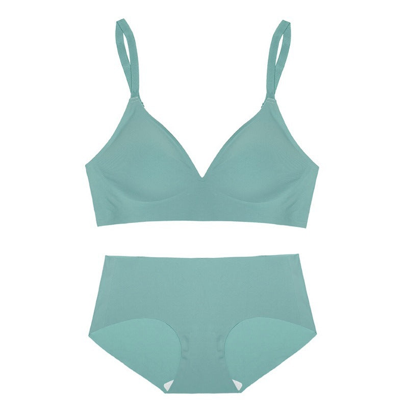 Underwear Women Show Waist Thin No Steel Ring Set