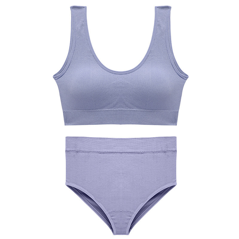 Beauty Vest With Pair Of Breasts Top Support Bra Underwear Two-Piece Set