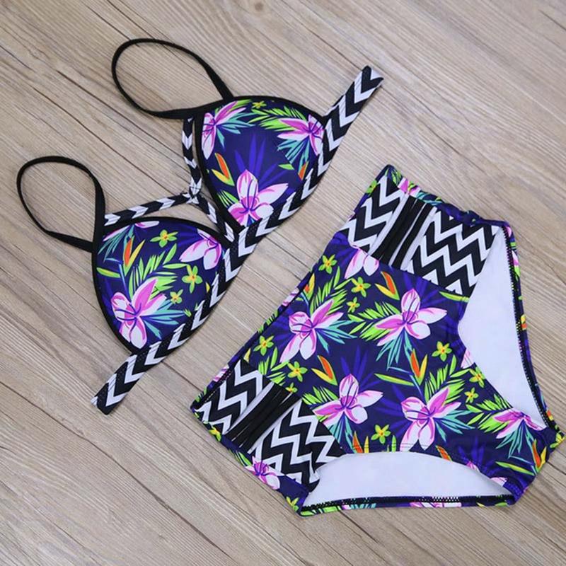 Bikinis High Waist Swimsuit Women Push Up Swimwear