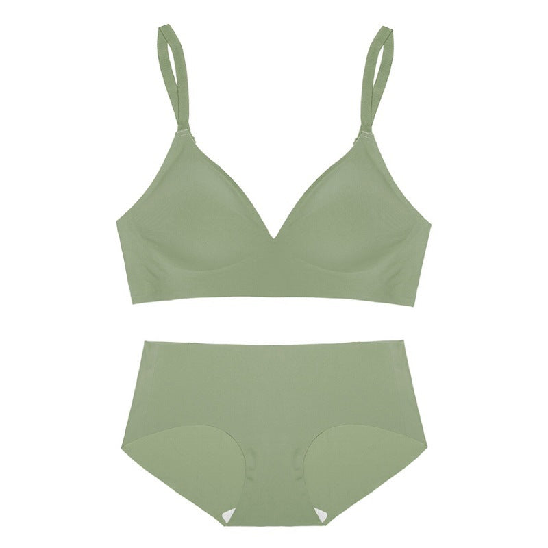 Underwear Women Show Waist Thin No Steel Ring Set