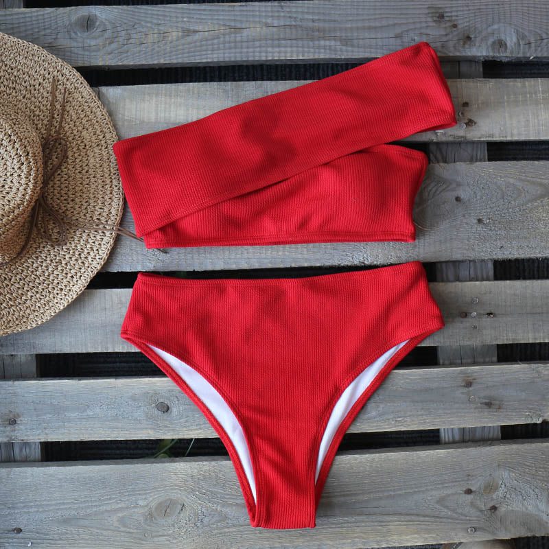 New Solid Swimwear Women Swimsuit Push Up Bathing Suits Beach