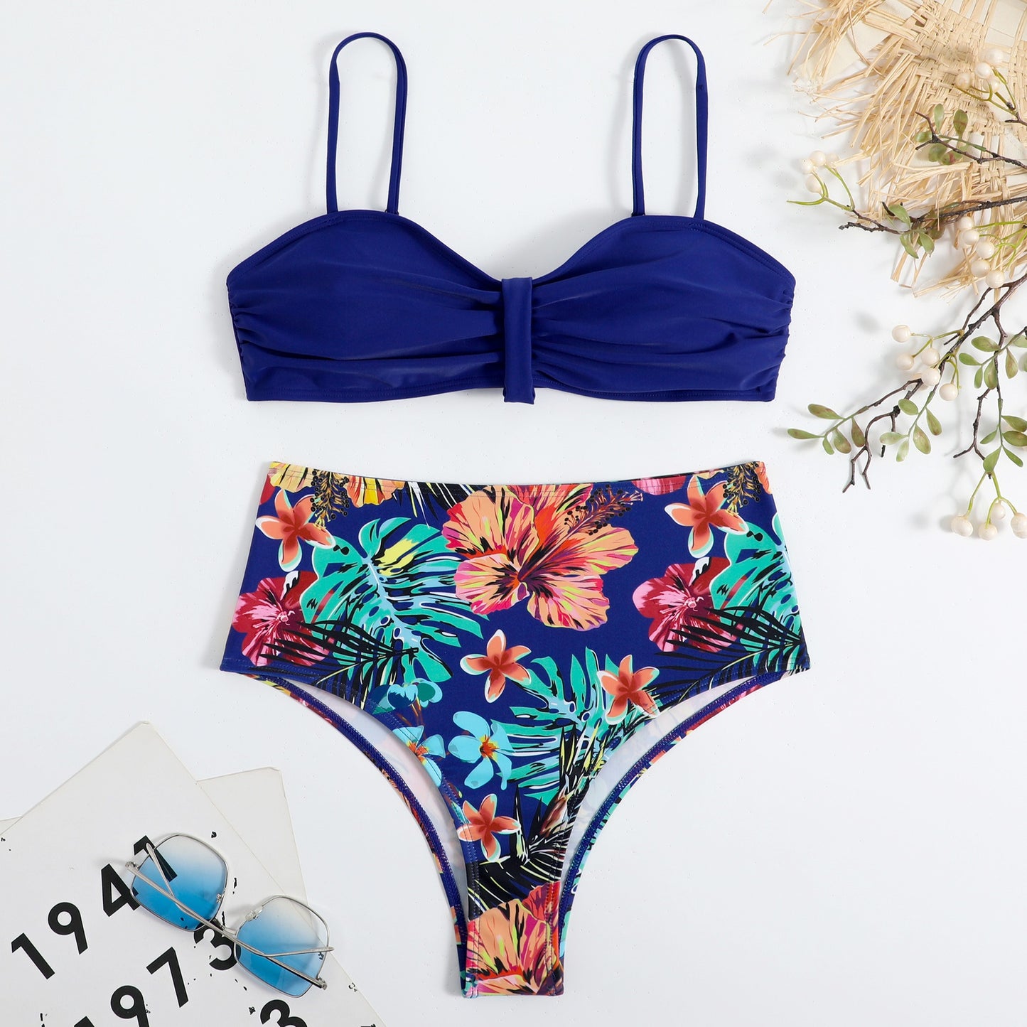 New European and American High Waist Split Sexy Bikini