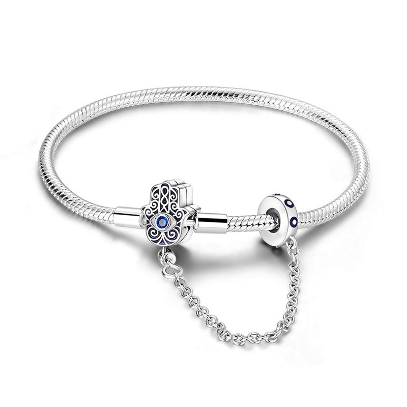 New Copper Plated 925 Silver Palm Eye Safety Bracelet