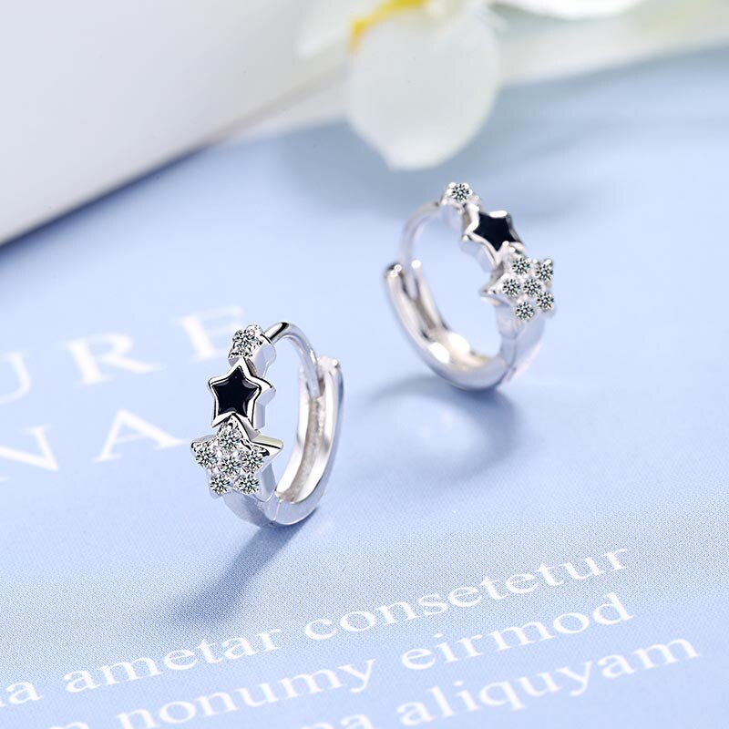 925 Sterling Silver Prevent Allergy Handmade Earrings