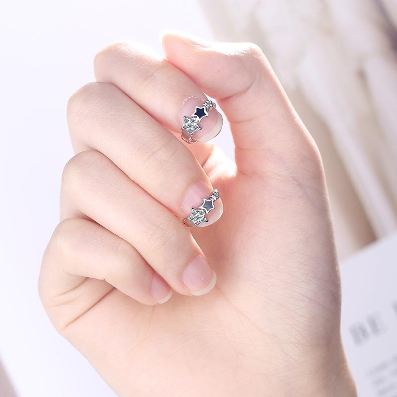 925 Sterling Silver Prevent Allergy Handmade Earrings
