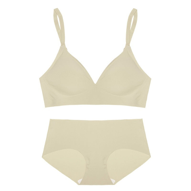 Underwear Women Show Waist Thin No Steel Ring Set